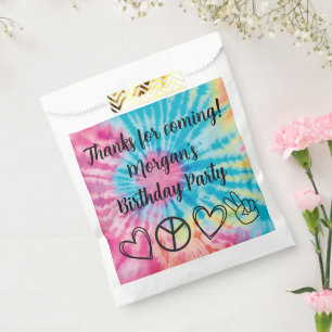 Tie Dye Party Favorieten Bedankzakje