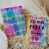 Tie Dye Party Invitation | Tie Dye Birthday