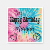 Tie Dye Party Papier Servet (Voorkant)