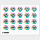 Tie Dye Party Sticker Retro (Vel)