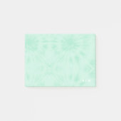 Tie Dye | Pastel Mint Green Monogram Post-it® Notes (Voorkant)