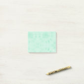 Tie Dye | Pastel Mint Green Monogram Post-it® Notes (Op bureau)