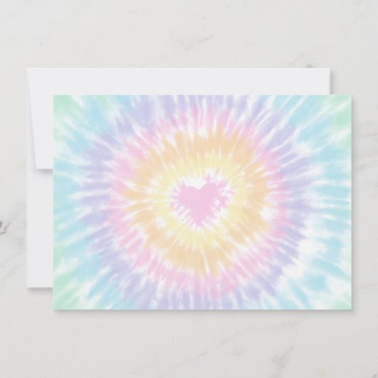 Tie Dye Pastel Rainbow Boho Hippie Merci (Dos)