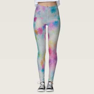 Tie Dye Pastel Waterverf Leggings