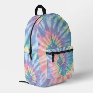Tie Dye Pastel Zomer Spiral Tie Dye Regenboog Bedrukte Rugzak