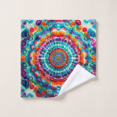 Tie Dye Pattern Multi kleur Bad Handdoek (Wasdoekje)