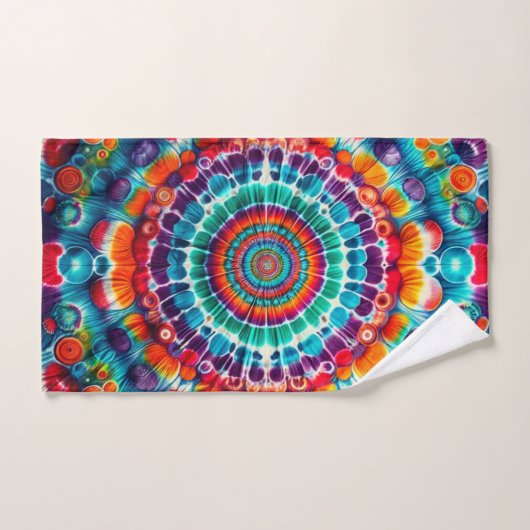 Tie Dye Pattern Multi kleur Bad Handdoek (Handdoek)