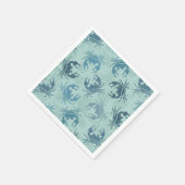 Tie Dye Pattern Of Crabs Servet (Hoek)