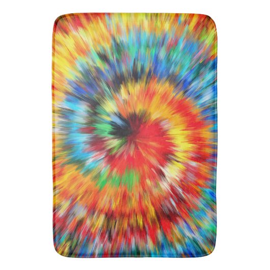 Tie Dye Pattern Placemat Badmat (Voorkant Verticaal)