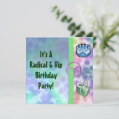 Tie Dye Peace Birthday Kaart (Staand voorkant)