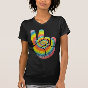 Tie Dye Peace Hand T-shirt