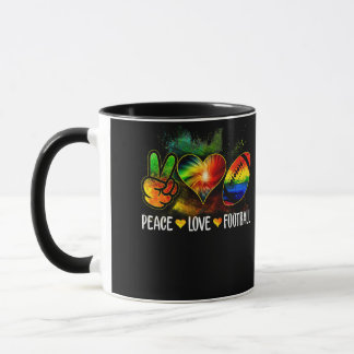 Tie Dye Peace Love Football Football Lover Game Mok