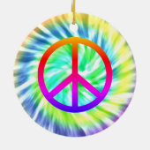 Tie Dye Peace Ornament (Achterkant)