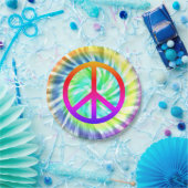 Tie Dye Peace Sign Design Bord (Feest)