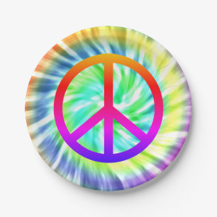 Tie Dye Peace Sign Design Bord