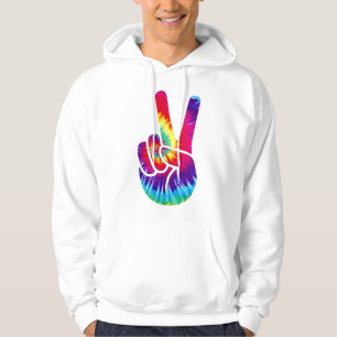 Tie Dye Peace Sign Handsymbool Hoodie