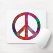 Tie Dye Peace Symbol Muismat (Met muis)