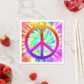 Tie Dye Peace Teken Papier servet (Insitu)