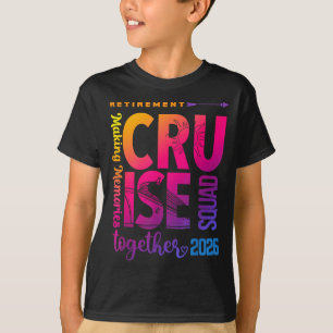 Tie Dye Pensioen Cruise 2026 Bemanning Gepensionee T-shirt