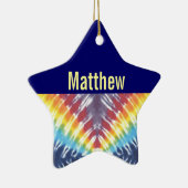 Tie Dye Personalized Ornament (Rechts)
