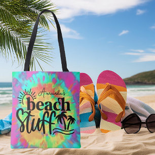 Tie dye persoonlijk strand spul draagtas