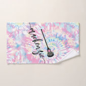 Tie Dye Persoonlijke benaming Lacrosse Handdoek (Handdoek)