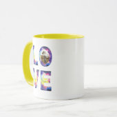 Tie Dye Photo Love Mug (Devant gauche)