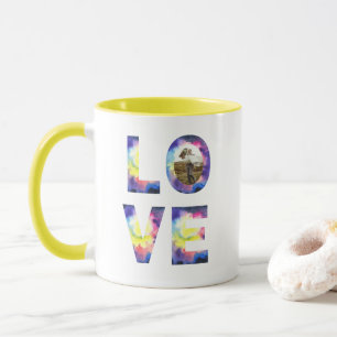 Tie Dye Photo Love Mug