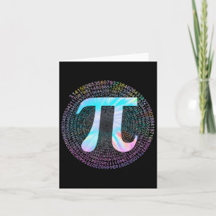 Tie Dye Pi Happy Pi Day Kaart