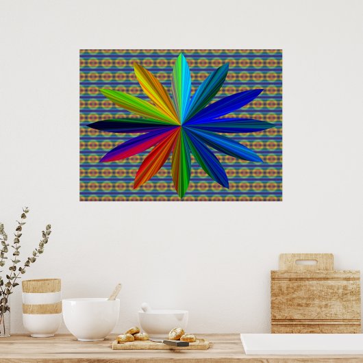 Tie Dye Poster (Keuken)