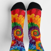 Tie Dye Psychedelisch Patroon Sokken (Top)