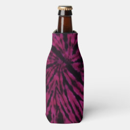 Tie-Dye Purple Pink Black Hippie Retro Pattern  Flesjeskoeler