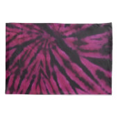 Tie-Dye Purple Pink Black Hippie Retro Pattern  Kussensloop (Achterkant)