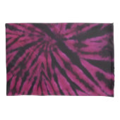 Tie-Dye Purple Pink Black Hippie Retro Pattern  Kussensloop (Voorkant)