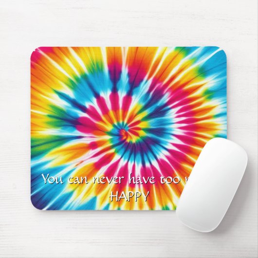 Tie Dye Rainbow Burst Mouse Pad Muismat (Met muis)