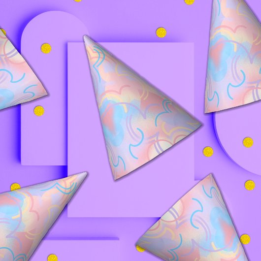 Tie Dye Rainbow Feesthoedjes