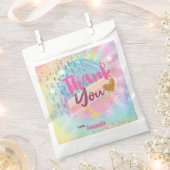 Tie Dye Rainbow Gift Labels Bedankzakje (Geknipt)