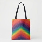 Tie Dye Rainbow-kleuren Draagtas (Voorkant)