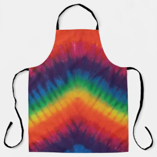 Tie Dye Rainbow-kleuren Schort