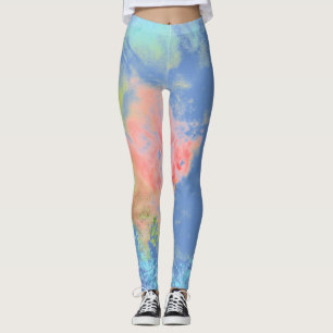 Tie Dye Rainbow Pastel Kleur Leggings