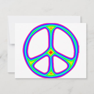 Tie Dye Rainbow Peace Sign 60's Hippie Love