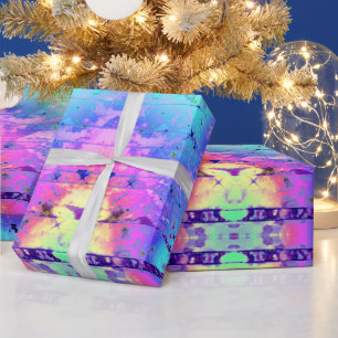 Tie Dye Rainbow Print Wrapping Papier
