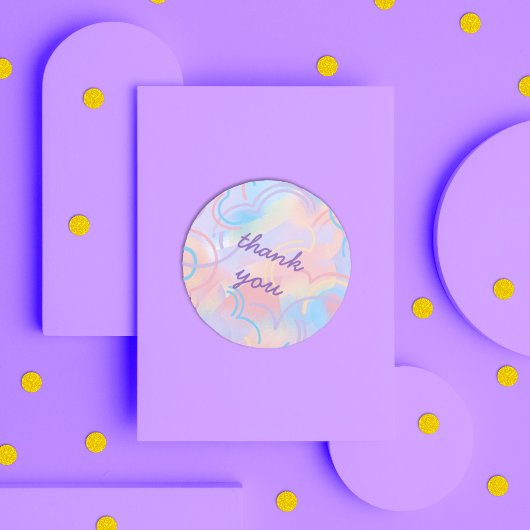 Tie Dye Rainbow Ronde Sticker