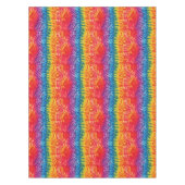 Tie Dye Rainbow Stripes Tafelkleed (Voorkant)