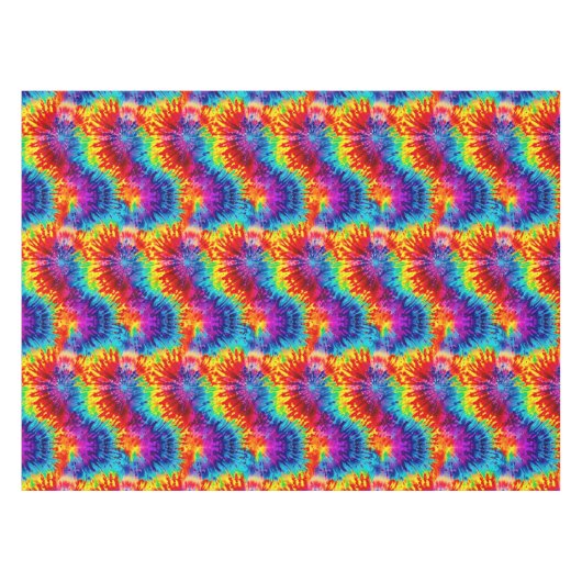 Tie Dye Rainbow Swirl Nappe (Devant (Horizontal))