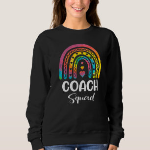 Tie Dye Regenboog Coach Squad Waarderingsdag Rug Trui