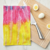 Tie Dye Retro Classic Serviettes de cuisine (Quart Plié)