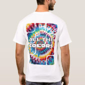Tie-Dye Retro Funky Tijden T-shirt (Achterkant)