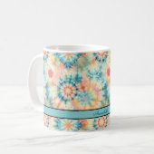 Tie Dye Retro Inspiré Imprimer 11 oz de café Mug (Devant gauche)