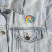 Tie dye ronde button 3,2 cm (In situ)